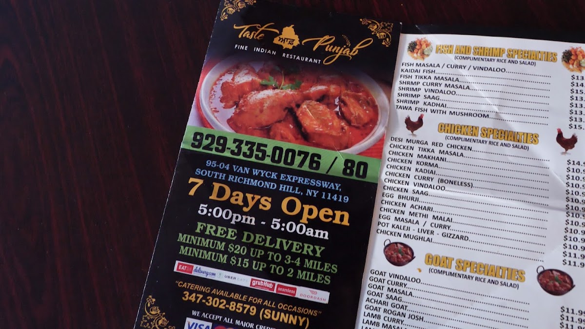 Taste Of Punjab Menu - Image 5